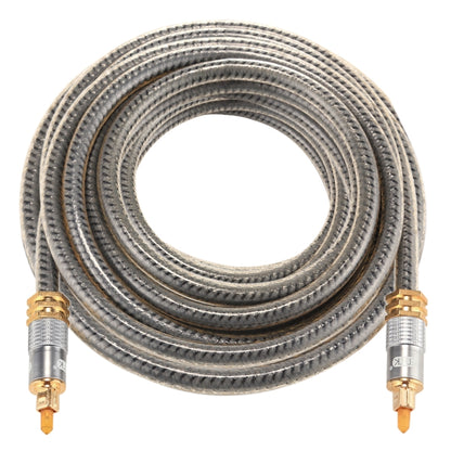 EMK YL-A 5m OD8.0mm Gold Plated Metal Head Toslink Male to Male Digital Optical Audio Cable - Audio Optical Cables by EMK | Online Shopping South Africa | PMC Jewellery | Buy Now Pay Later Mobicred