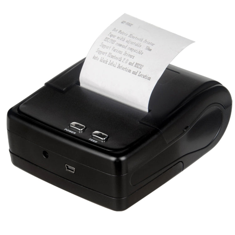 QS-5802 Portable 58mm Bluetooth Receipt 8-pin Matrix Printer(Black) - Printer by PMC Jewellery | Online Shopping South Africa | PMC Jewellery | Buy Now Pay Later Mobicred