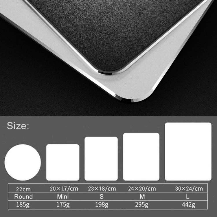 Circle Shape Aluminum Alloy Double-sided Non-slip Mat Desk Mouse Pad - Mouse Pads by PMC TechLife | Online Shopping South Africa | PMC TechLife | Buy Now Pay Later Mobicred
