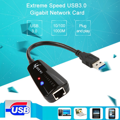 DIE WU TXA042 Realtek 8153 USB 3.0 to Gigabit Ethernet RJ45 LAN 10/100/1000Mbps Network Card Adapter - Add-on Cards by PMC Jewellery | Online Shopping South Africa | PMC Jewellery | Buy Now Pay Later Mobicred