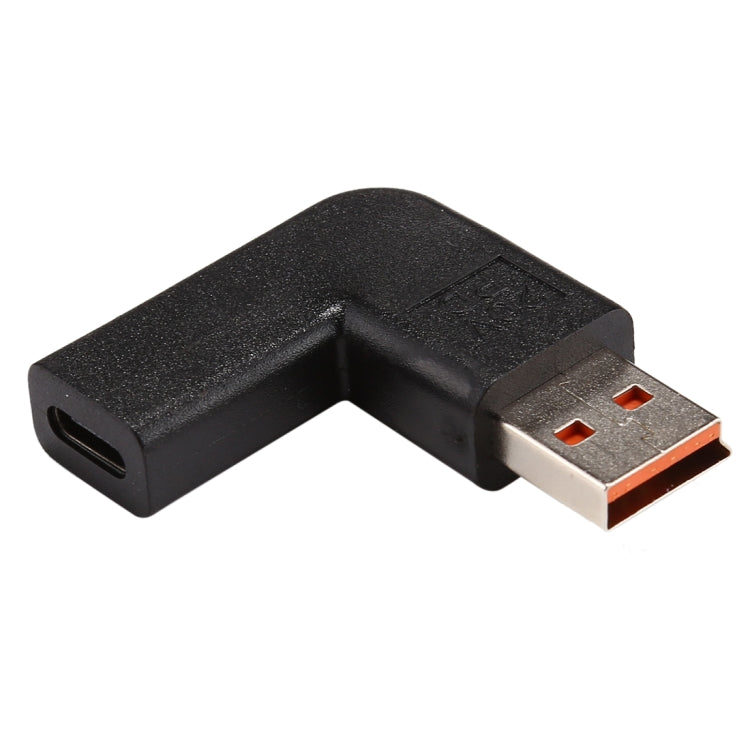 USB-C / Type-C Female to Yoga 3 Male 90 Degrees Angled Power Adapter Connector for Lenovo - For Lenovo by PMC Jewellery | Online Shopping South Africa | PMC Jewellery | Buy Now Pay Later Mobicred