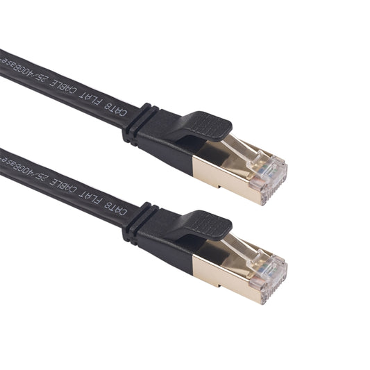 CAT8-2 Double Shielded CAT8 Flat Network LAN Cable, Length: 10m - Lan Cable and Tools by PMC Jewellery | Online Shopping South Africa | PMC Jewellery | Buy Now Pay Later Mobicred