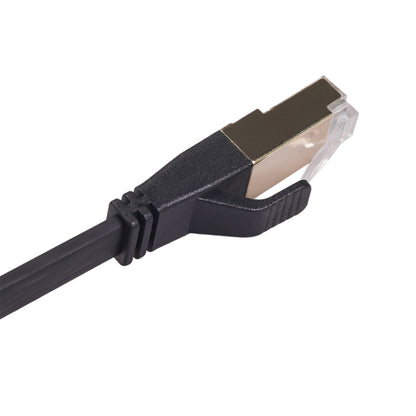 CAT8-2 Double Shielded CAT8 Flat Network LAN Cable, Length: 10m - Lan Cable and Tools by PMC Jewellery | Online Shopping South Africa | PMC Jewellery | Buy Now Pay Later Mobicred