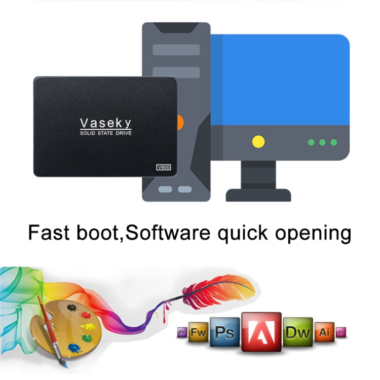 Vaseky V800 240GB 2.5 inch SATA3 6GB/s Ultra-Slim 7mm Solid State Drive SSD Hard Disk Drive for Desktop, Notebook - Solid State Drives by Vaseky | Online Shopping South Africa | PMC Jewellery | Buy Now Pay Later Mobicred