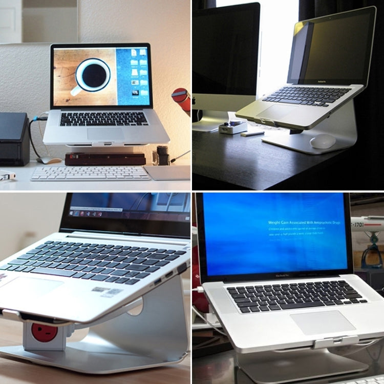 SOPI ZJ-001 Rotation Style Aluminum Cooling Stand for Laptop, Suitable for Mac Air, Mac Pro,  iPad, and Other Laptops (Silver) - Laptop Stand by PMC Jewellery | Online Shopping South Africa | PMC Jewellery | Buy Now Pay Later Mobicred