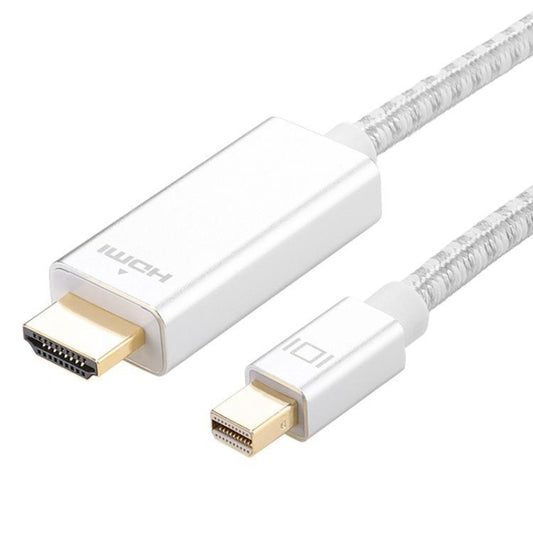 1080P 60Hz Mini DisplayPort to HDMI Cable, Cable Length:2m (Silver) -  by PMC Jewellery | Online Shopping South Africa | PMC Jewellery | Buy Now Pay Later Mobicred