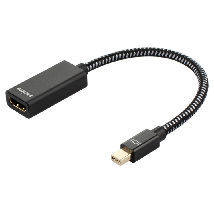 Mini DP to 1080P HD HDMI PP Yarn Woven Net Adapter Cable (Black) -  by PMC TechLife | Online Shopping South Africa | PMC TechLife | Buy Now Pay Later Mobicred