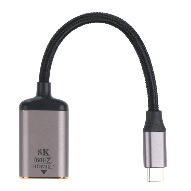 8K 60Hz HDMI Female to USB-C / Type-C Male Adapter Cable - Cable & Adapters by PMC Jewellery | Online Shopping South Africa | PMC Jewellery