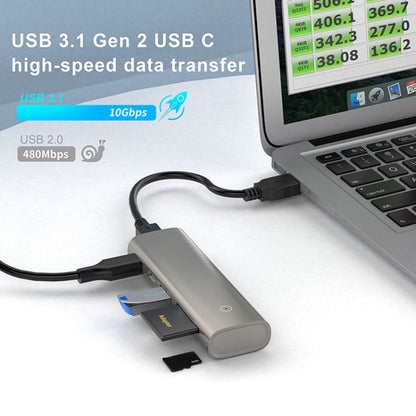 Rocketek HC463 USB3.1 Gen2  to Type-C 3.1 + USB 3.1 + SD / TF 6 in 1 HUB Adapter - USB HUB by ROCKETEK | Online Shopping South Africa | PMC Jewellery | Buy Now Pay Later Mobicred