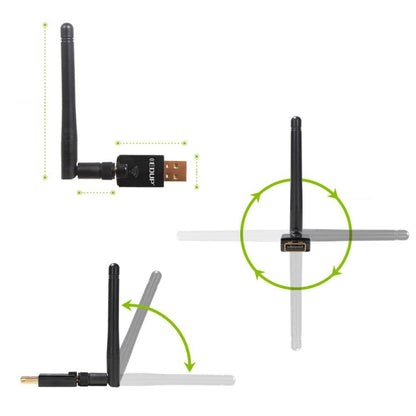 EDUP EP-DB1607 600Mbps 2.4GHz & 5GHz Dual Band Wireless Wifi USB 2.0 Ethernet Adapter Network Card - USB Network Adapter by EDUP | Online Shopping South Africa | PMC Jewellery | Buy Now Pay Later Mobicred