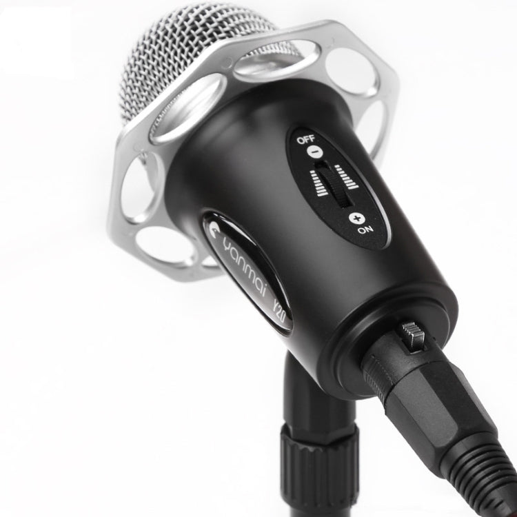 Yanmai Y20 Professional Game Condenser Microphone  with Tripod Holder, Cable Length: 1.8m, Compatible with PC and Mac for  Live Broadcast Show, KTV, etc.(Black) - Microphone by Yanmai | Online Shopping South Africa | PMC TechLife | Buy Now Pay Later Mobicred