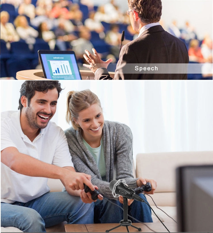 Yanmai Y20 Professional Game Condenser Microphone  with Tripod Holder, Cable Length: 1.8m, Compatible with PC and Mac for  Live Broadcast Show, KTV, etc.(Black) - Microphone by Yanmai | Online Shopping South Africa | PMC TechLife | Buy Now Pay Later Mobicred