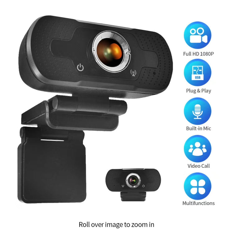 HD-F18 1080P Multi-function HD Camera WebCam with Microphone(Black) - HD Camera by PMC Jewellery | Online Shopping South Africa | PMC Jewellery | Buy Now Pay Later Mobicred