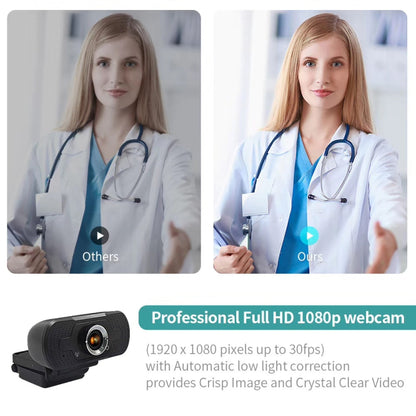 HD-F18 1080P Multi-function HD Camera WebCam with Microphone(Black) - HD Camera by PMC Jewellery | Online Shopping South Africa | PMC Jewellery | Buy Now Pay Later Mobicred