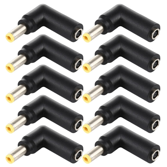 10 PCS 4.5 x 3.0mm Female to 5.5 x 2.5mm Male Plug Elbow Adapter Connector - Universal Power Adapter by PMC Jewellery | Online Shopping South Africa | PMC Jewellery | Buy Now Pay Later Mobicred