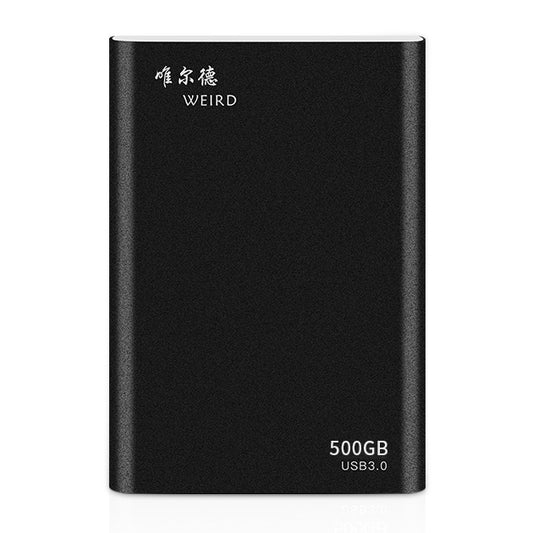 WEIRD 500GB 2.5 inch USB 3.0 High-speed Transmission Metal Shell Ultra-thin Light Mobile Hard Disk Drive(Black) - External Solid State Drives by PMC Jewellery | Online Shopping South Africa | PMC Jewellery | Buy Now Pay Later Mobicred