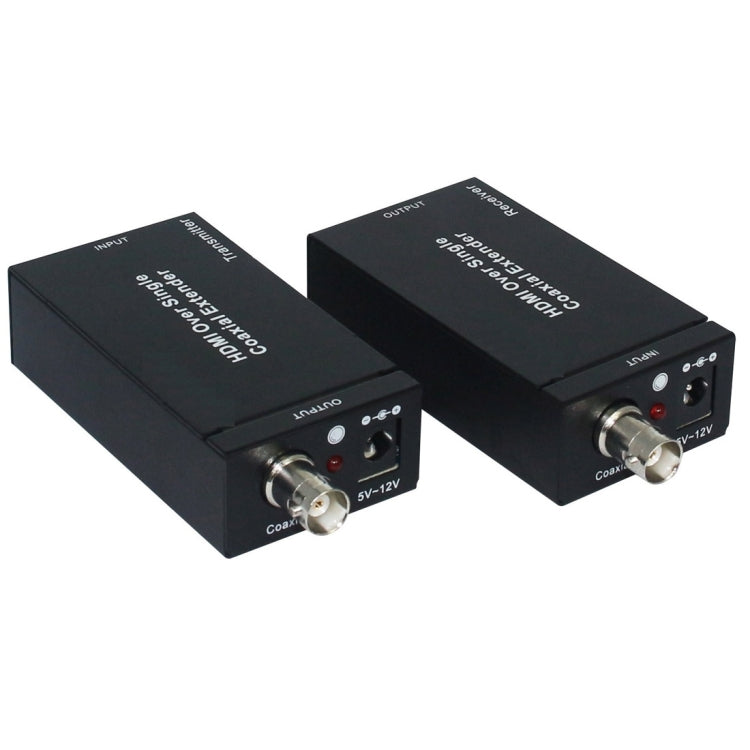 NK-C100IR 1080P HDMI Over Single Coaxial Extender Transmitter + Receiver with IR Coaxial Cable, Signal Range up to 100m (UK Plug) - Amplifier by PMC Jewellery | Online Shopping South Africa | PMC Jewellery | Buy Now Pay Later Mobicred