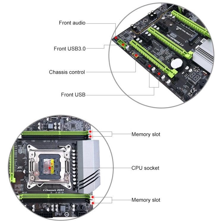 X79T-2011 DDR3 Desktop Computer Mainboard, Support 2011 CPU - Motherboard by PMC Jewellery | Online Shopping South Africa | PMC Jewellery | Buy Now Pay Later Mobicred