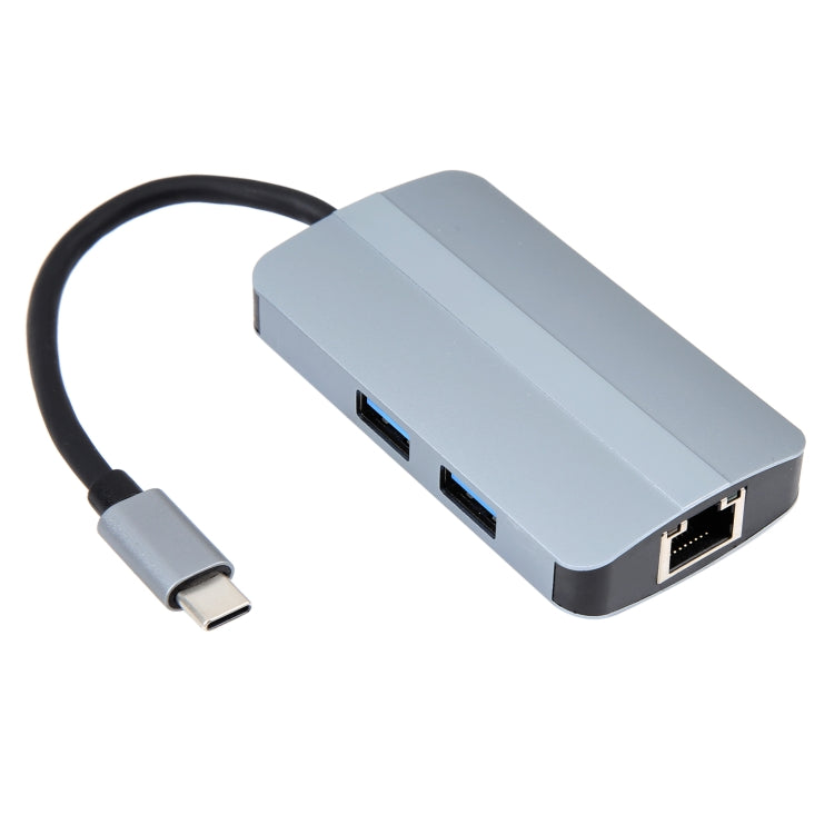 BYL-2203 6 in 1 USB-C / Type-C to USB Multifunctional Docking Station HUB Adapter - USB HUB by PMC Jewellery | Online Shopping South Africa | PMC Jewellery | Buy Now Pay Later Mobicred
