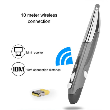 PR-06S 4-keys Smart Wireless Optical Mouse with Stylus Pen Function, Support Voice Operation / Translation (Grey) - Wireless Mice by PMC Jewellery | Online Shopping South Africa | PMC Jewellery | Buy Now Pay Later Mobicred