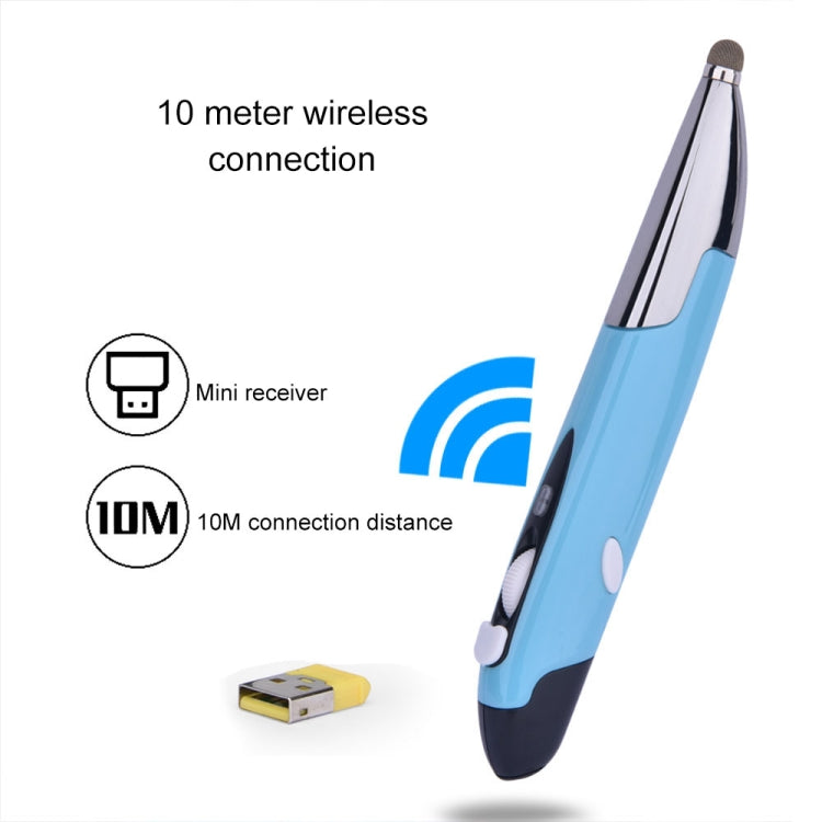 PR-06S 4-keys Smart Wireless Optical Mouse with Stylus Pen Function, Support Voice Operation / Translation (Blue) - Wireless Mice by PMC Jewellery | Online Shopping South Africa | PMC Jewellery | Buy Now Pay Later Mobicred