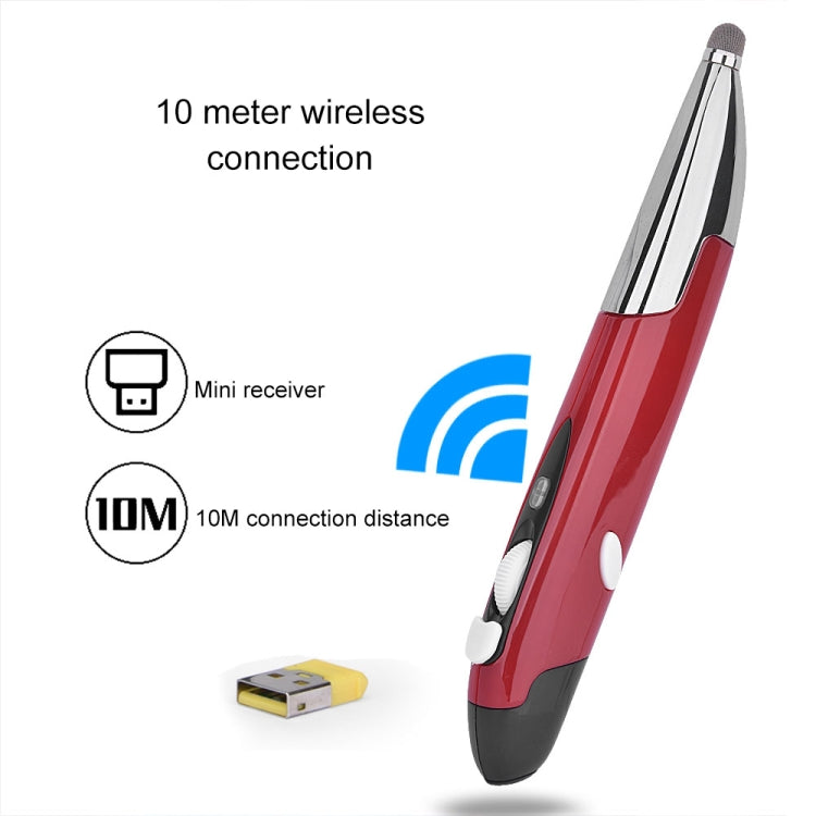 PR-06S 4-keys Smart Wireless Optical Mouse with Stylus Pen Function, Support Voice Operation / Translation (Red) - Wireless Mice by PMC Jewellery | Online Shopping South Africa | PMC Jewellery | Buy Now Pay Later Mobicred