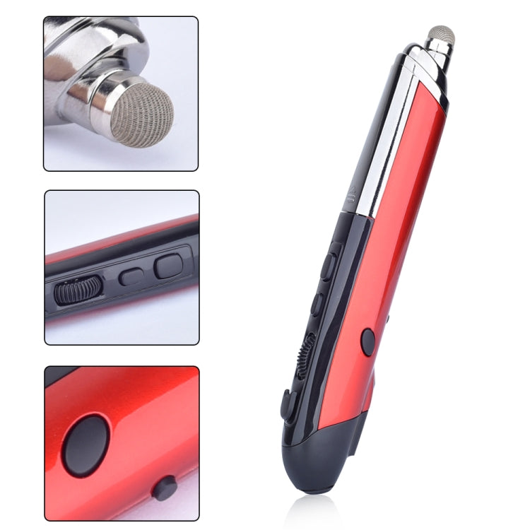 PR-08 6-keys Smart Wireless Optical Mouse with Stylus Pen & Laser Function (Red) - Wireless Mice by PMC Jewellery | Online Shopping South Africa | PMC Jewellery | Buy Now Pay Later Mobicred