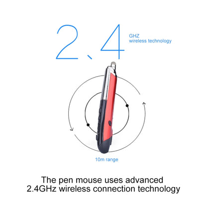 PR-08 6-keys Smart Wireless Optical Mouse with Stylus Pen & Laser Function (Red) - Wireless Mice by PMC Jewellery | Online Shopping South Africa | PMC Jewellery | Buy Now Pay Later Mobicred