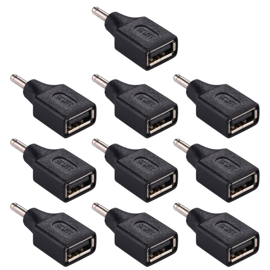 10 PCS 3.5x1.35mm Male to USB Female Adapter Connector - Universal Power Adapter by PMC Jewellery | Online Shopping South Africa | PMC Jewellery | Buy Now Pay Later Mobicred