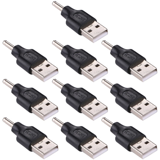 10 PCS 3.5x1.35mm Male to USB Male Adapter Connector - Universal Power Adapter by PMC Jewellery | Online Shopping South Africa | PMC Jewellery | Buy Now Pay Later Mobicred