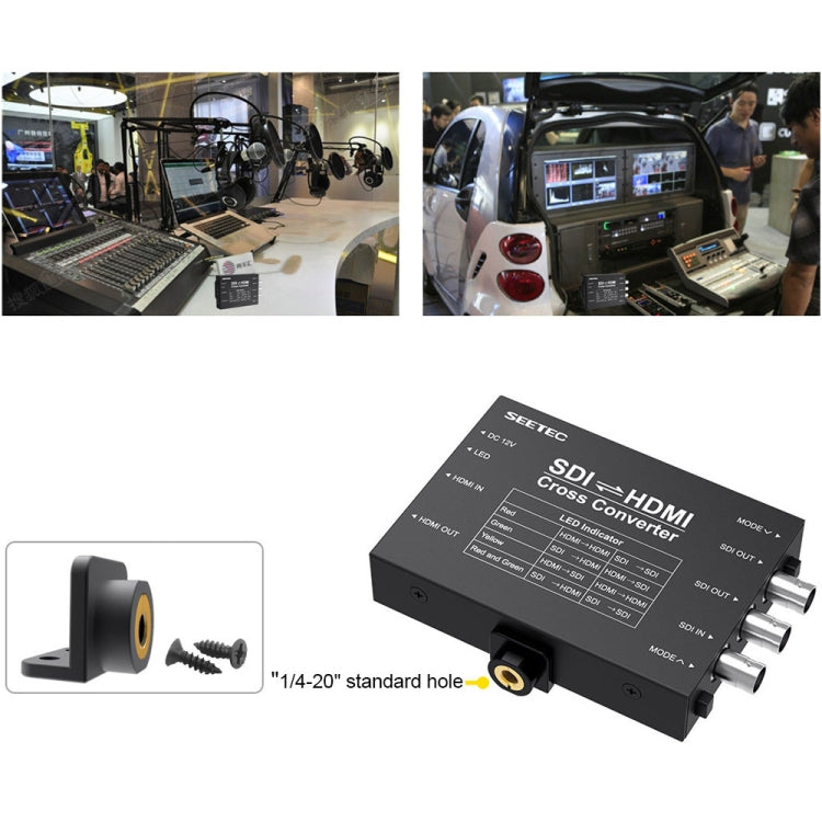SEETEC 3 x SDI to 2 x HDMI Two-way Signal Translator Converter - free shipping - PMC Jewellery - Order now!