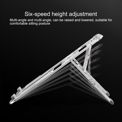 COOLCOLD U2S Portable Foldable Hollow Double Triangle Height Adjustable Aluminum Alloy Bracket for Laptop - Laptop Stand by COOLCOLD | Online Shopping South Africa | PMC Jewellery | Buy Now Pay Later Mobicred