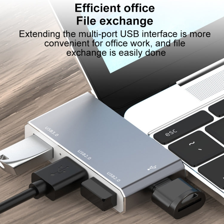 USB-C / Type-C to OTG 4 Port Type-C USB 3.0 USB 2.0 HUB Adapter - USB HUB by PMC Jewellery | Online Shopping South Africa | PMC Jewellery | Buy Now Pay Later Mobicred