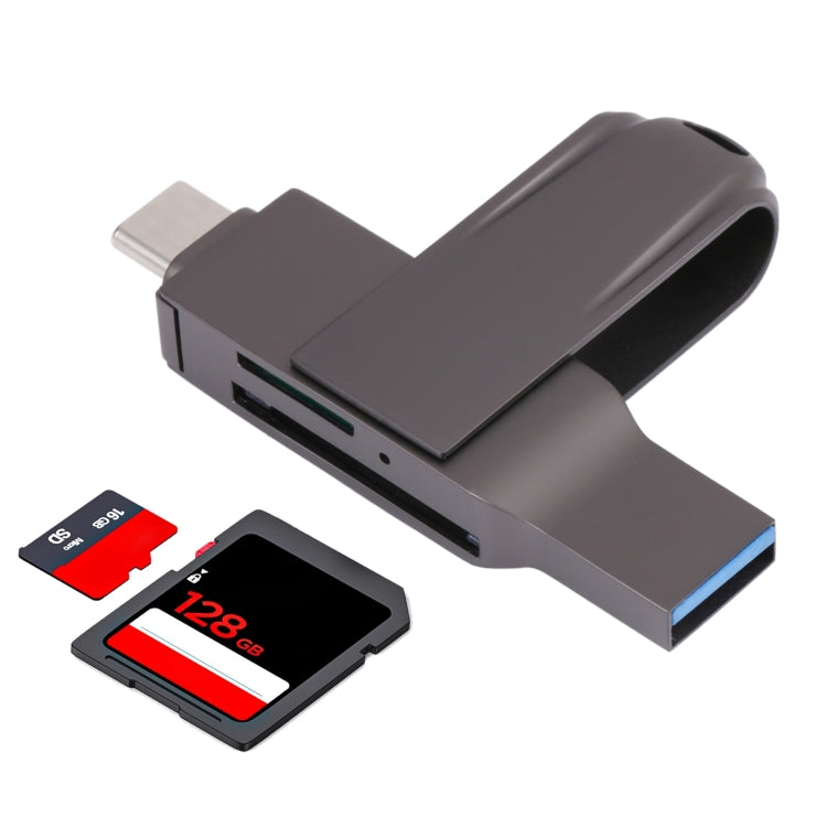 2 In 1 Multifunction USB-C / Type-C to USB 3.0 Card Reader -  by PMC Jewellery | Online Shopping South Africa | PMC Jewellery | Buy Now Pay Later Mobicred