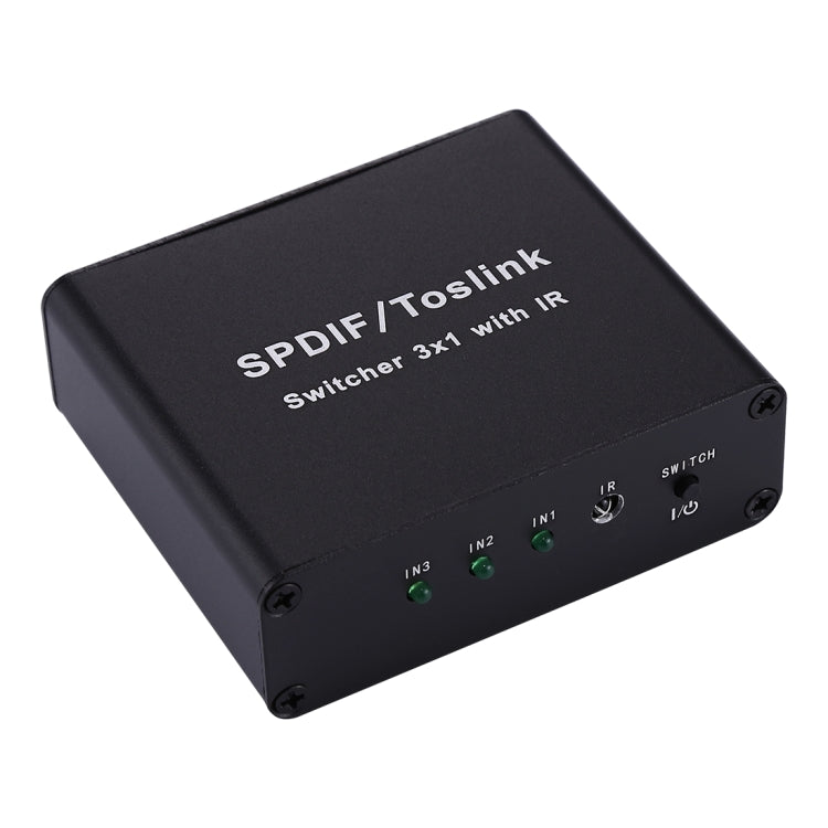 NK-3X1 Full HD SPDIF / Toslink Digital Optical Audio 3 x 1 Switcher Extender with IR Remote Controller - Audio Signal Switcher by PMC Jewellery | Online Shopping South Africa | PMC Jewellery | Buy Now Pay Later Mobicred