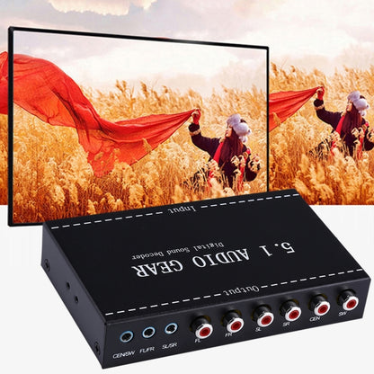 NK-A6L 5.1 Audio Gear Digital Sound Decoder, UK Plug - Audio Signal Switcher by PMC Jewellery | Online Shopping South Africa | PMC Jewellery | Buy Now Pay Later Mobicred