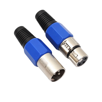 10 Pairs Metal Female Male XLR 3 Pin Jack Socket Plug Audio Connector - Microphone Audio Cable & Connector by PMC Jewellery | Online Shopping South Africa | PMC Jewellery | Buy Now Pay Later Mobicred