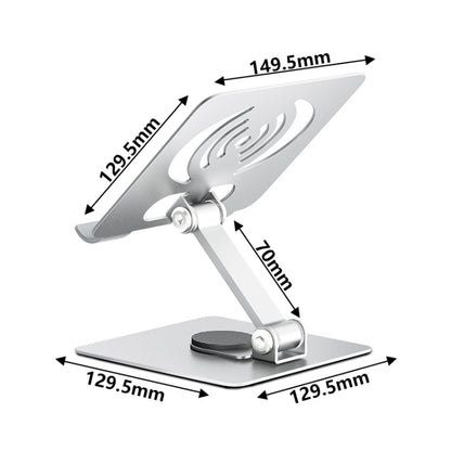 L-13 Aluminum Alloy Foldable Rotating Laptop/Tablet Stand (Silver) - Laptop Stand by PMC Jewellery | Online Shopping South Africa | PMC Jewellery | Buy Now Pay Later Mobicred