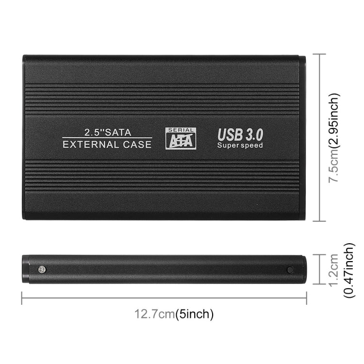 Richwell SATA R2-SATA-2TB 2TB 2.5 inch USB3.0 Super Speed Interface Mobile Hard Disk Drive(Black) - free shipping - PMC Jewellery - Order now!