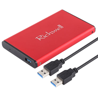 Richwell SATA R2-SATA-250GB 250GB 2.5 inch USB3.0 Super Speed Interface Mobile Hard Disk Drive(Red) - External Hard Drives by PMC Jewellery | Online Shopping South Africa | PMC Jewellery | Buy Now Pay Later Mobicred