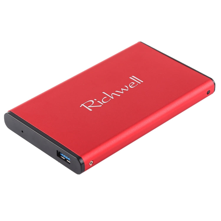 Richwell SATA R2-SATA-500GB 500GB 2.5 inch USB3.0 Super Speed Interface Mobile Hard Disk Drive(Red) - External Hard Drives by Richwell | Online Shopping South Africa | PMC Jewellery | Buy Now Pay Later Mobicred