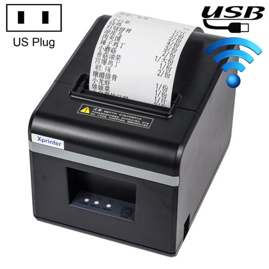 Xprinter N160II USB+WIFI Interface 80mm 160mm/s Automatic Thermal Receipt Printer, US Plug - Printer by Xprinter | Online Shopping South Africa | PMC Jewellery | Buy Now Pay Later Mobicred