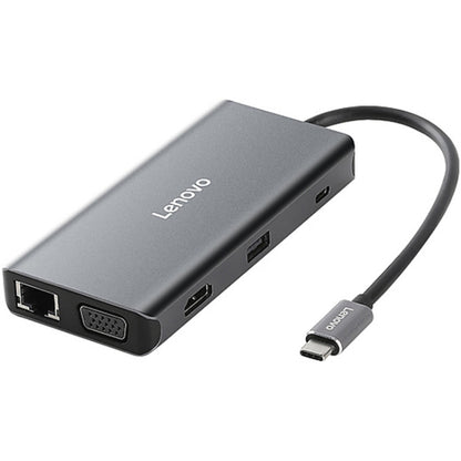 Lenovo LX0801 Type-C / USB-C Network Cable Interface Converter Docking Station - Cable & Adapters by Lenovo | Online Shopping South Africa | PMC Jewellery | Buy Now Pay Later Mobicred