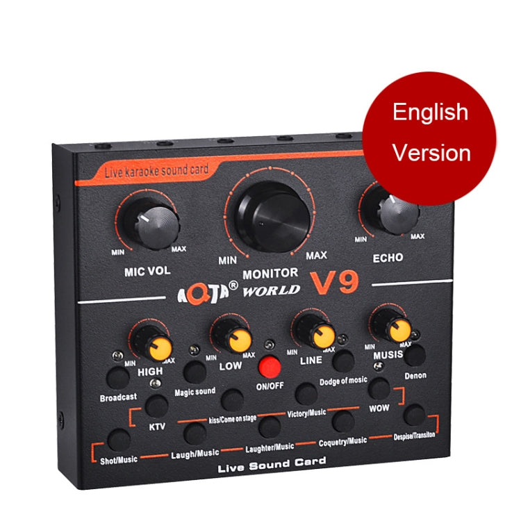 V9 Live Broadcasting Equipment Webcast Entertainment Streamer Sound Card - Microphone by PMC Jewellery | Online Shopping South Africa | PMC Jewellery | Buy Now Pay Later Mobicred