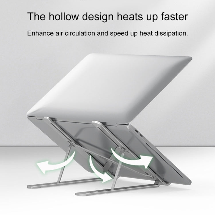 Portable Adjustable Laptop Stand Desktop Lifting Height Increase Rack Folding Heat Dissipation Holder, Style: Fan - Laptop Stand by PMC Jewellery | Online Shopping South Africa | PMC Jewellery | Buy Now Pay Later Mobicred