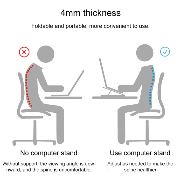 Portable Adjustable Laptop Stand Desktop Lifting Height Increase Rack Folding Heat Dissipation Holder, Style: Fan - Laptop Stand by PMC Jewellery | Online Shopping South Africa | PMC Jewellery | Buy Now Pay Later Mobicred