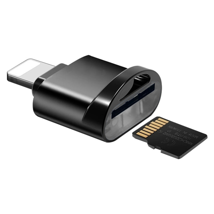 8 Pin to TF Card Adapter Mini TF Card Reader(Black) - Converter & Adapter by PMC Jewellery | Online Shopping South Africa | PMC Jewellery | Buy Now Pay Later Mobicred