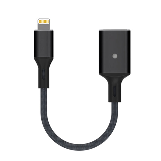 8 Pin to USB OTG Adapter Cable, Suitable for Systems Above IOS 13 (Black) - Converter & Adapter by PMC Jewellery | Online Shopping South Africa | PMC Jewellery | Buy Now Pay Later Mobicred