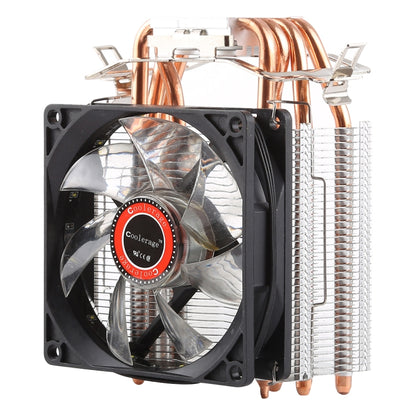 CoolAge L400 DC 12V 1600PRM 40.5cfm Heatsink Hydraulic Bearing Cooling Fan CPU Cooling Fan for AMD Intel 775 1150 1156 1151(White) - Fan Cooling by PMC Jewellery | Online Shopping South Africa | PMC Jewellery | Buy Now Pay Later Mobicred