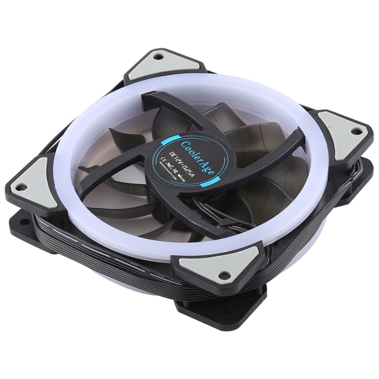 3 PCS CoolerAge DC 12V - 0.25A 2500PRM Remote Cotrol Computer Cooler Cooling Case Fan with Adjust LED - Fan Cooling by PMC Jewellery | Online Shopping South Africa | PMC Jewellery | Buy Now Pay Later Mobicred